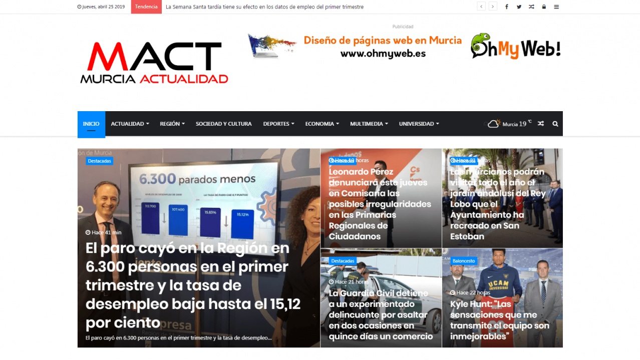 Diseño web Murcia Actualidad